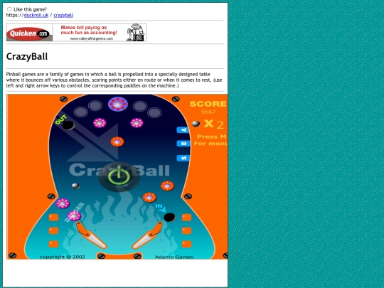 crazyball screenshot
