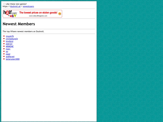 newestusers screenshot