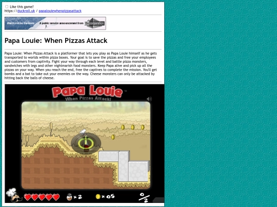 papalouiewhenpizzasattack screenshot