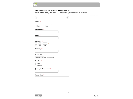 register screenshot