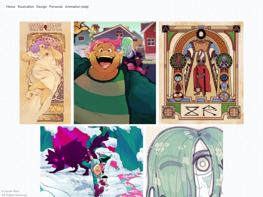 portfolio/illustration screenshot