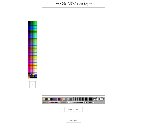 tegaki/newpost screenshot
