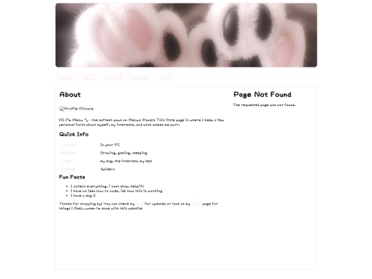 aboutme screenshot