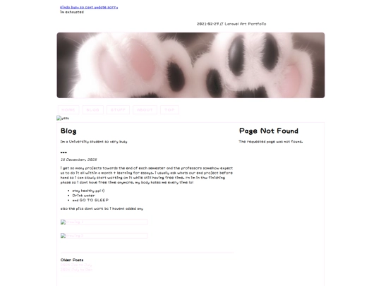 blog screenshot