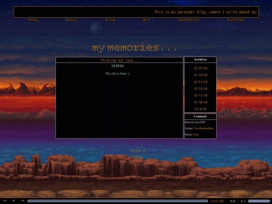 blog screenshot