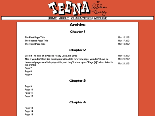 archive screenshot