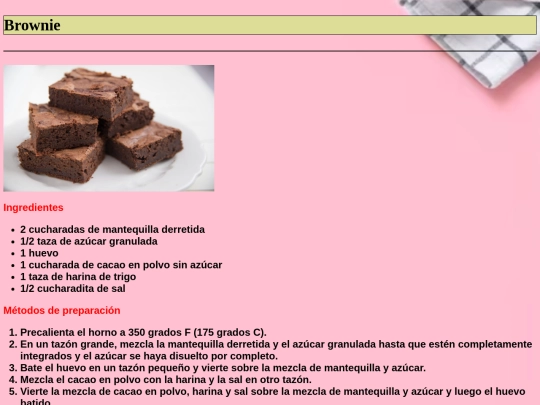 brownie screenshot