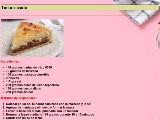 tortacocada screenshot