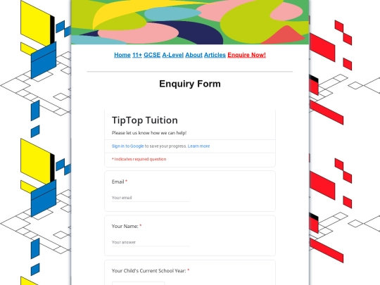 Enquiry screenshot