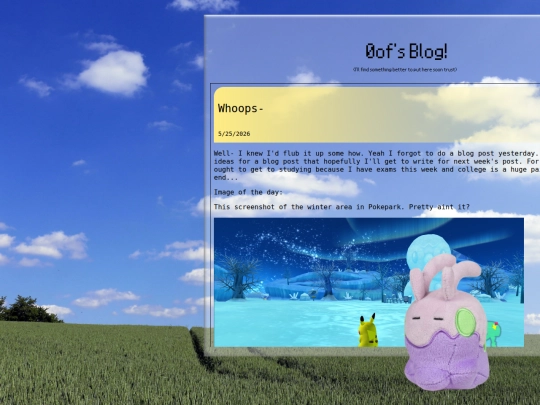 blog screenshot