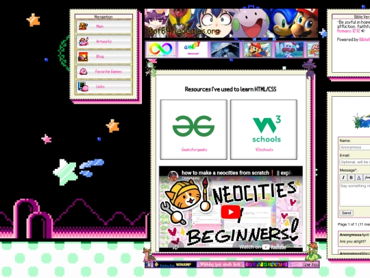 links screenshot
