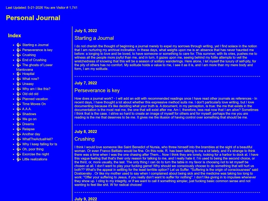 Journal screenshot