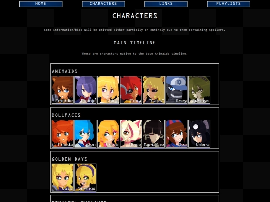 CharList screenshot