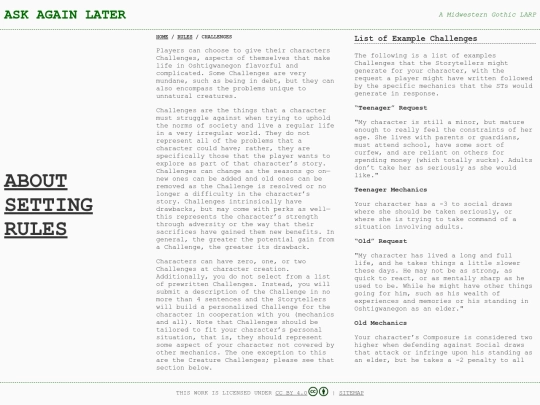 rules/challenges screenshot