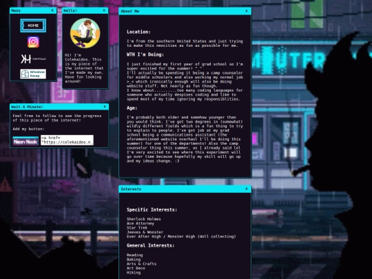 aboutme screenshot