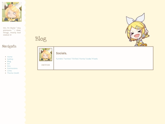 links screenshot