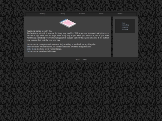 study/journal screenshot