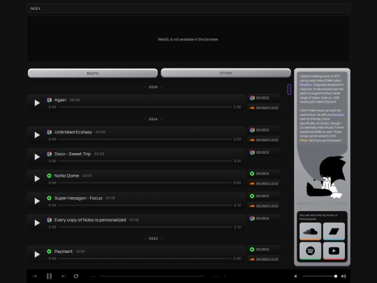 music screenshot