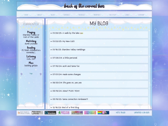 blog screenshot