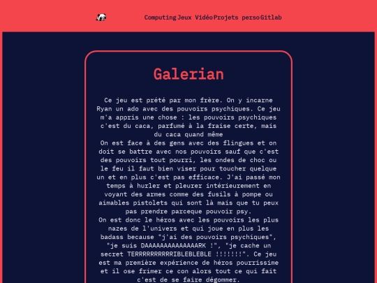 galerian screenshot