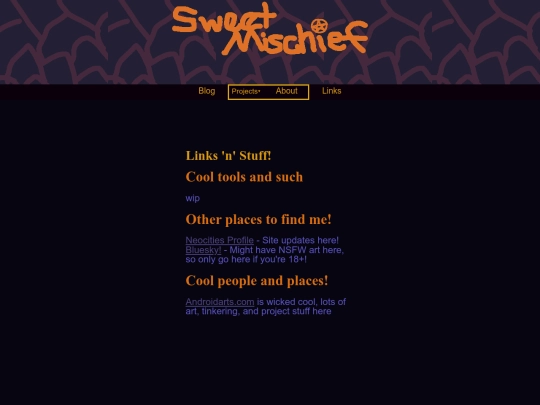 links screenshot