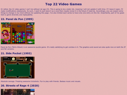 Top22VideoGames screenshot