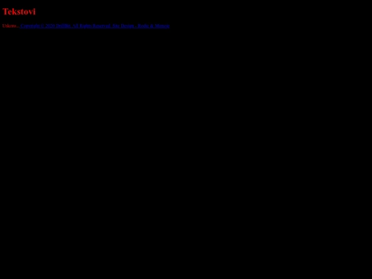 tekstovi screenshot