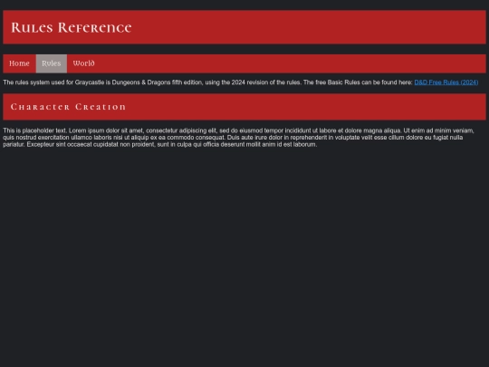 rules screenshot