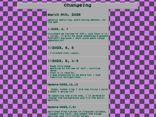 changelog screenshot