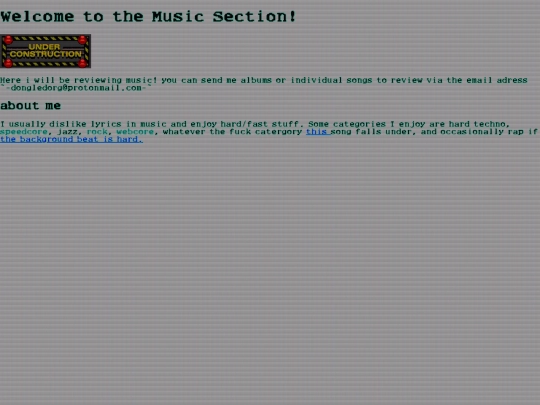 music/about screenshot