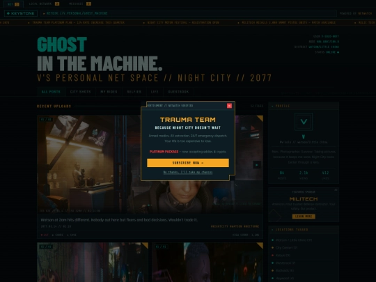 Cyberpunk 2077/VBlog screenshot