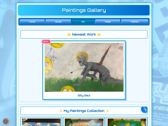 Paintings screenshot