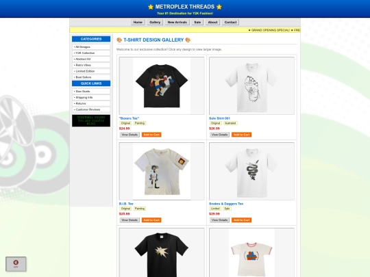 TShirts screenshot