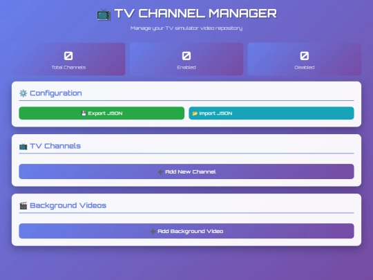 TVSIM/channelmanager screenshot