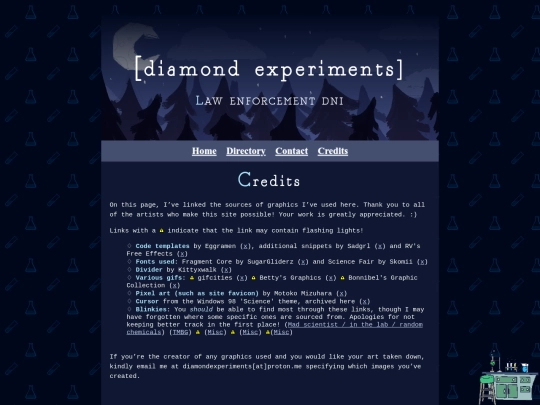 credits screenshot