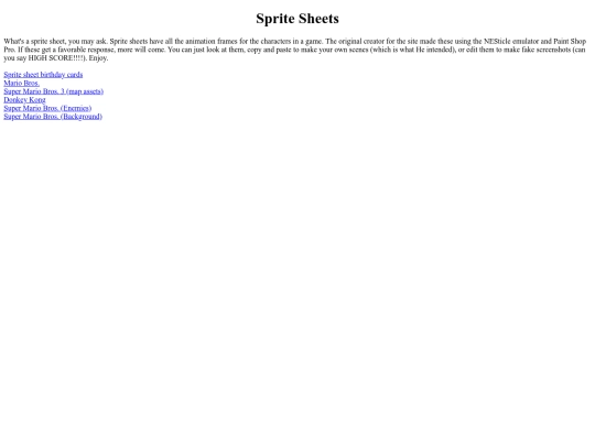 sprites screenshot