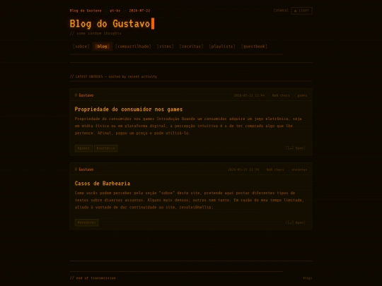 blog screenshot
