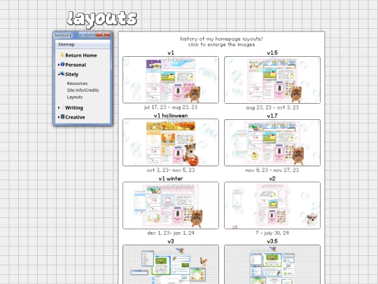 layouts screenshot