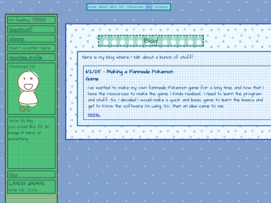 blog screenshot