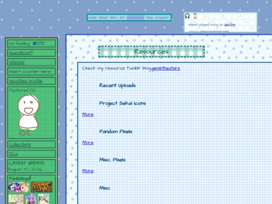 resources screenshot