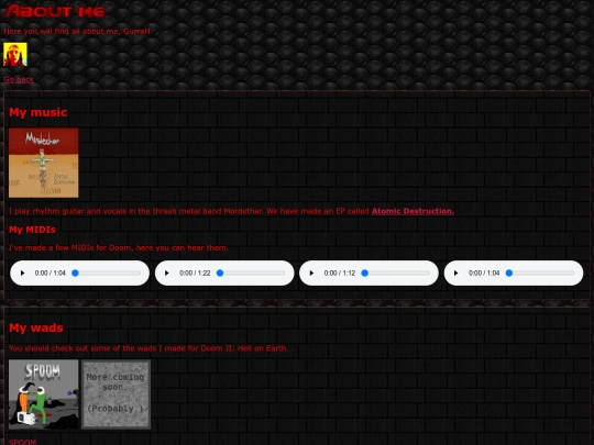aboutme screenshot