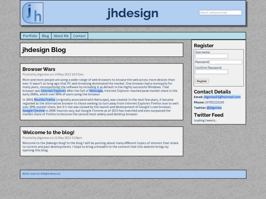 blog screenshot