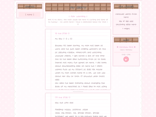 diary screenshot
