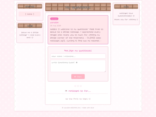 guestbook screenshot