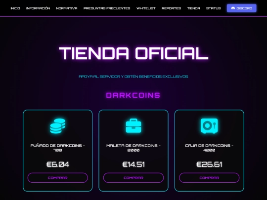 tienda screenshot