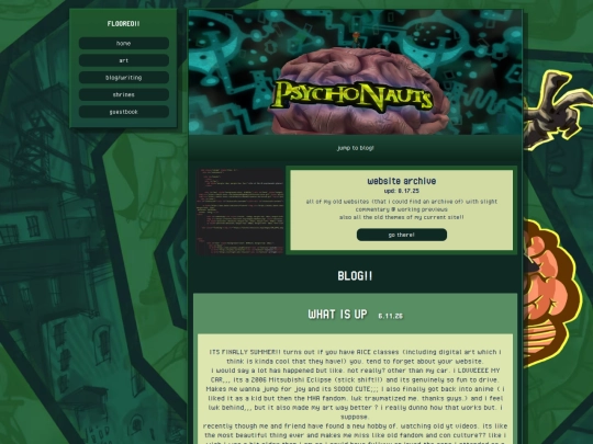 blog screenshot