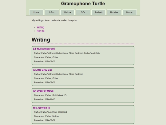writing screenshot