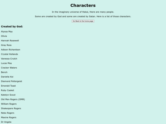 Characters screenshot