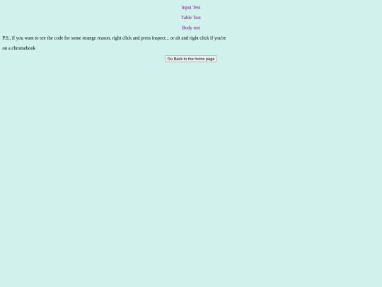 testpage screenshot