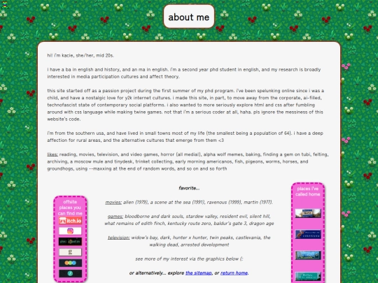 pages/about screenshot